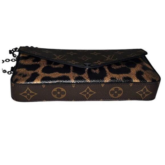 Louis Vuitton Felicie Pochette Monogram Canvas and Wild Animal Print - Picture 8 of 16